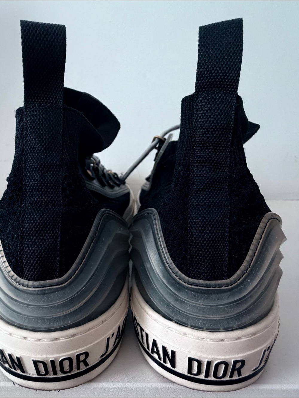Dior Black and Gray High-Top Sneakers